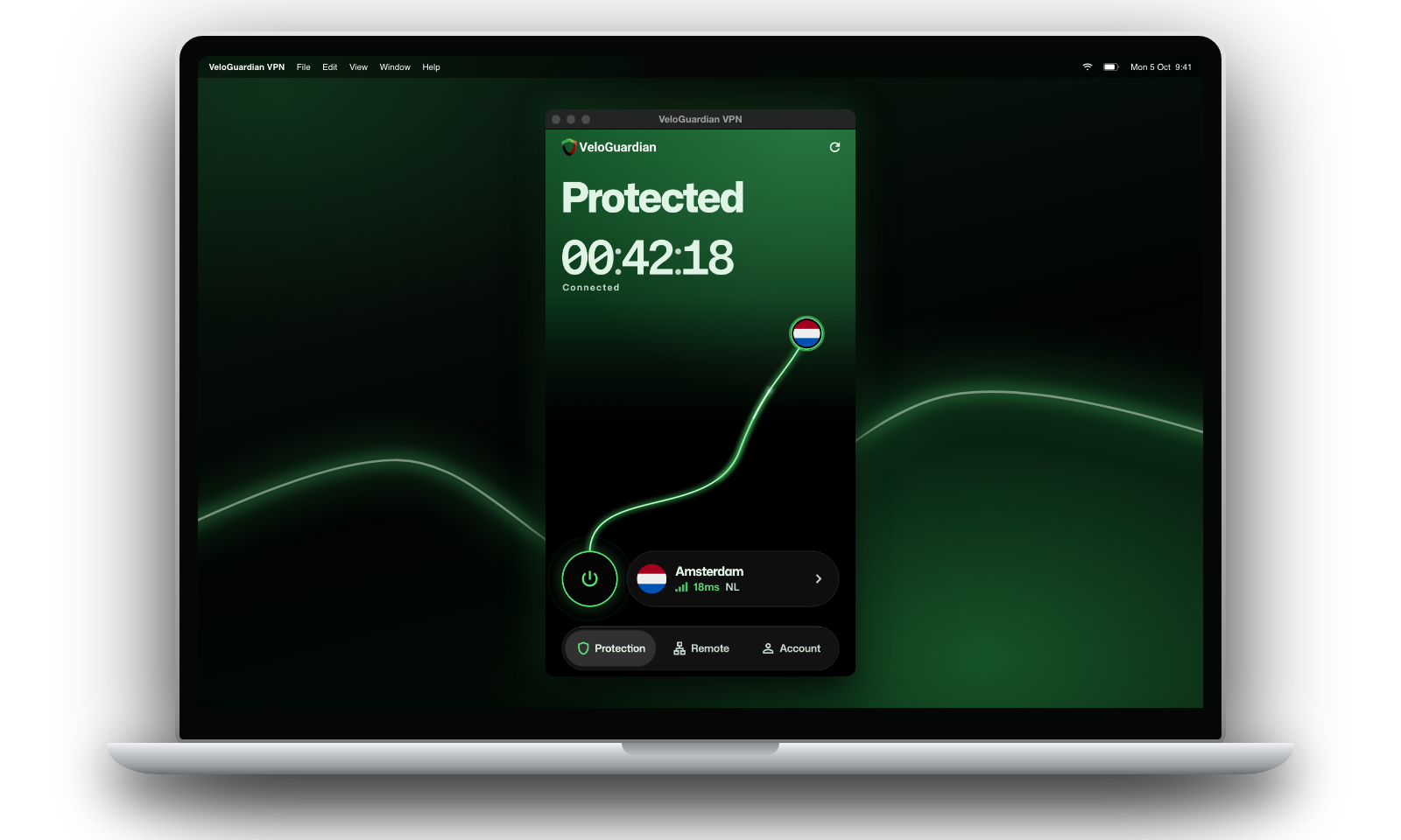 VeloGuardian VPN on a Mac