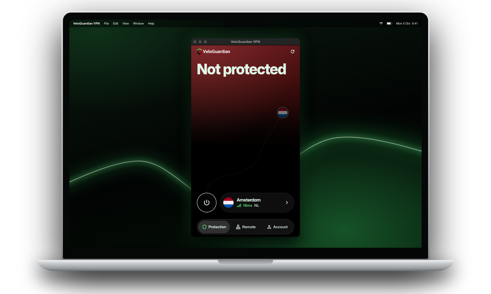 VeloGuardian VPN disconnected
