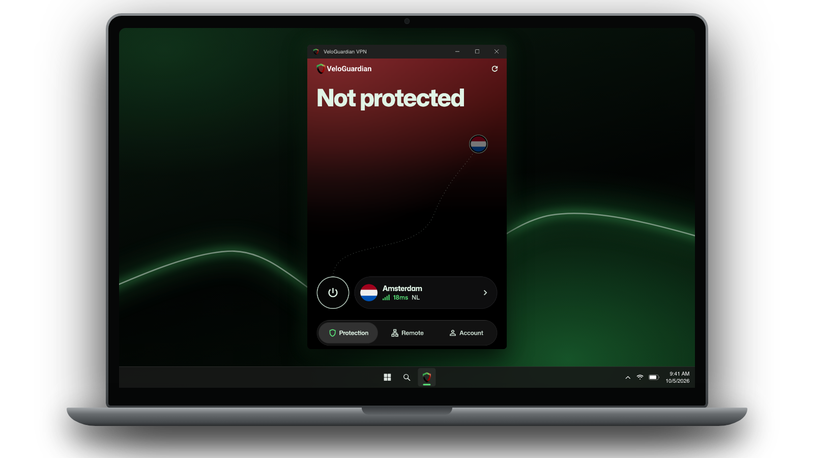 VeloGuardian VPN disconnected